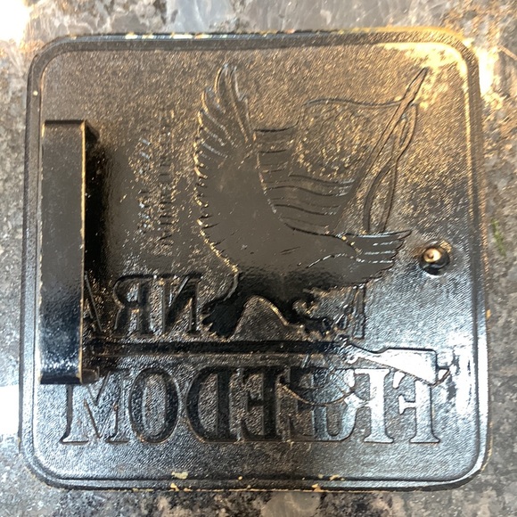 VTG NRA Freedom National Rifle Association Bicentennial Brass Belt Buckle - Picture 2 of 4